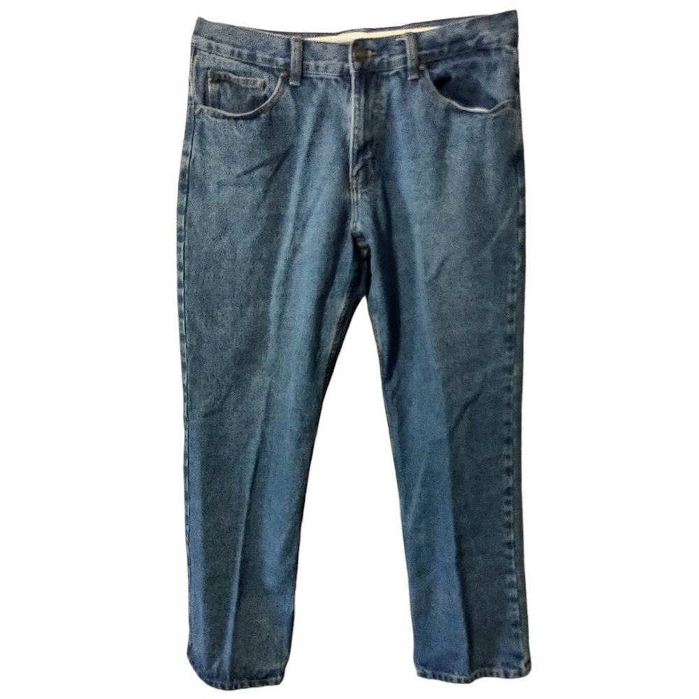 Blue Mountain Jeans 34x30 Men Norm Core Cabin Core Blue Relaxed Fit Straight Leg